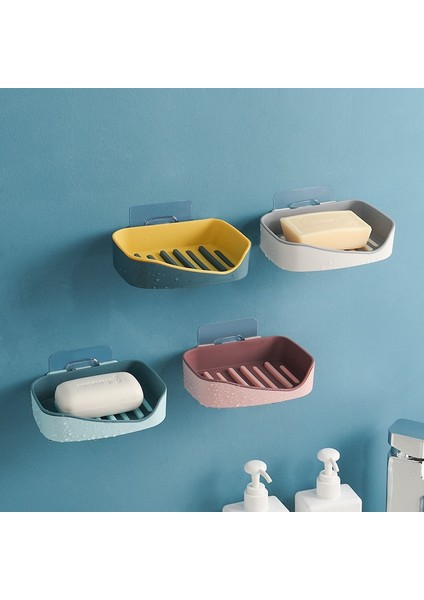 Pembe Stil Çift Katmanlı Sabun Kutusu Depolama Rafları Duvara Asılı Sabunluk Ev Yaratıcı Ücretsiz Delme Banyo Rafı Drenaj (Yurt Dışından) fiyatları