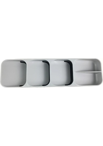 No.4 Tarzı Bıçak Tutucu Kaşık Depolama Plastik Çatal Çekmece Saklama Kutusu Mutfak Depolama Için Dayanıklı Plastik Tepsi Çatal Raf (Yurt Dışından)