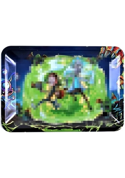 Kt7 Stili 8.7 '' Manyetik Kapaklı Küçük Metal Ot Haddeleme Tepsileri Tütün Herb Sigara Ortak Ön Silindir Plakası Sigara Aksesuarları (Yurt Dışından)