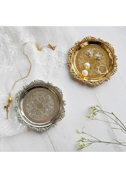 Çap 7.5cm Tarzı Yaratıcı Kabuk Tepsi Cam Saklama Tepsileri Küpe Yüzük Takı Teşhir Tepsileri Renk Paleti Fotoğraf Sahne Bandejas De Decor (Yurt Dışından) indirimleri