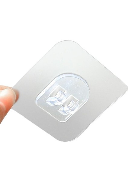 Beyaz Stil Su Geçirmez Güçlü Yapışkanlı Kanca Raf Sticker Banyo Mutfak Duvar Rafı Raf Mutfak Yapıştırma Duvar Vidalı Kanca Askı (Yurt Dışından)