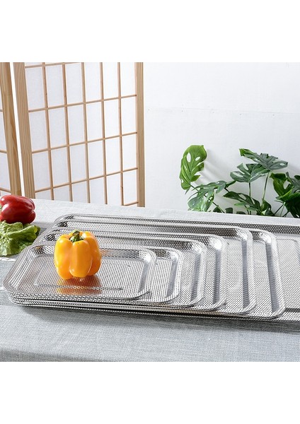 50X35X4.8CM Stili Kalınlaşmış Paslanmaz Çelik Yoğun Delik Tahliye Tepsisi Dikdörtgen Kızartma Yağ Filtresi Tavası Meyve Sebze Depolama Çanak Mutfak Aksesuarları (Yurt Dışından) modelleri
