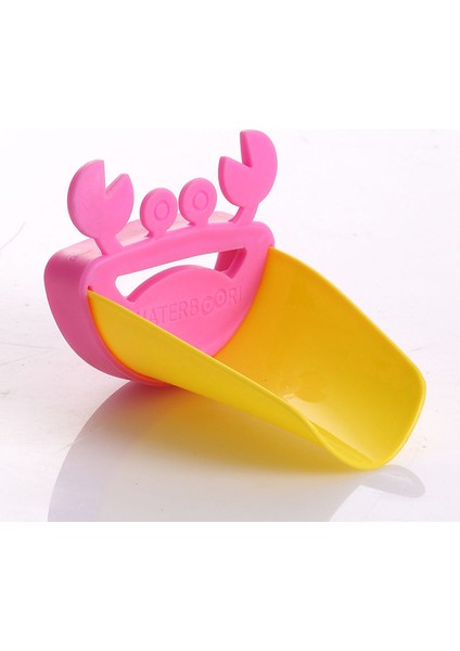 Pembe Sarı Stil Kecttıo Dayanıklı Plastik Musluk Genişletici Yıkama Eller Banyo Lavabo Güzel Yengeç Şekli Su Musluk Dokunun Genişletici Depolama Rafları (Yurt Dışından)