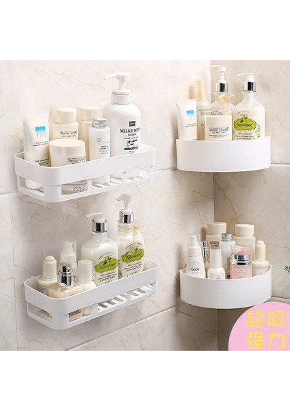 No.5 Tarzı Banyo Rafı Mutfak Rafı Işlevli Depolama Sünger Drenaj Rafı Banyo Depolama Emme Tutacağı Mutfak Düzenleyici Lavabo (Yurt Dışından) fırsatları