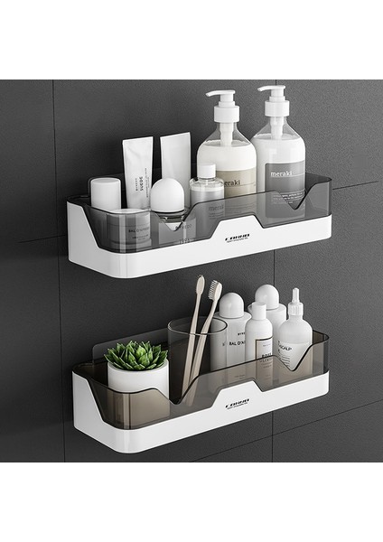 Altın-No Logo Stili Duvara Monte Banyo Rafı Şampuan Depolama Plastik Depolama Rafı Mutfak Düzenleyici Banyo Aksesuarları Için Matkap Olmadan (Yurt Dışından) modelleri