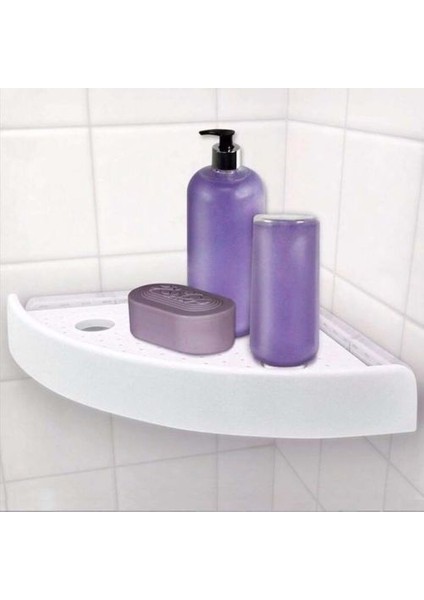 Beyaz Stil Ev Banyo Köşe Depolama Tutucu Duvara Monte Üçgen Duş Raf Vantuz Şampuan Sabun Şeyler Depolama Rafı (Yurt Dışından) fiyatları