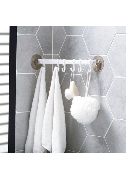 B Tarzı Güçlü Duvara Monte Depolama Rafı Yapışkanlı Mutfak Duvar Asılı Satır Tutucu Yaratıcı Banyo Nailfree Havlu Askısı Askı Organizatör (Yurt Dışından)