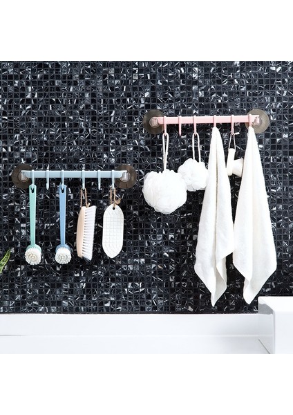 B Tarzı Güçlü Duvara Monte Depolama Rafı Yapışkanlı Mutfak Duvar Asılı Satır Tutucu Yaratıcı Banyo Nailfree Havlu Askısı Askı Organizatör (Yurt Dışından)