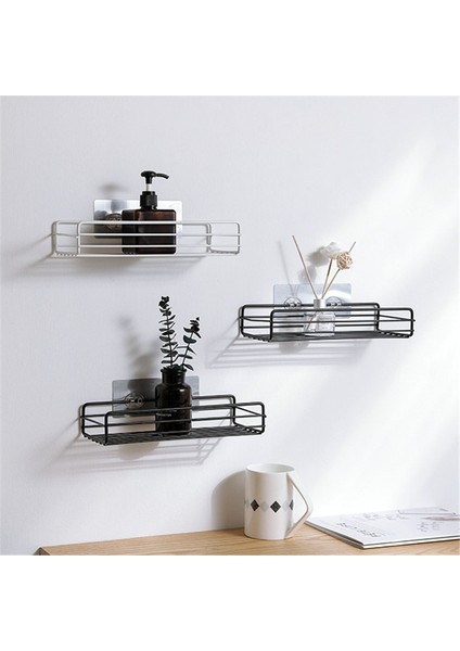 Köşe Beyaz Tarzı Yumruksuz Köşe Depolama Rafı Duş Sepeti Banyo Aksesuarları Duvara Monte Mutfak Düzenleyici Şampuan Tutacağı Depolama Rafları (Yurt Dışından) fırsatları