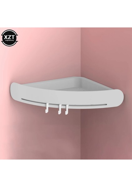 Açık Gri Tarzı Banyo Depolama Rafı Tuvalet Düzenleyici Küvet Tepsi Tutacağı Monte Edilmiş Köşe Raf Su Geçirmez Mutfak Aksesuarları H1237 (Yurt Dışından)