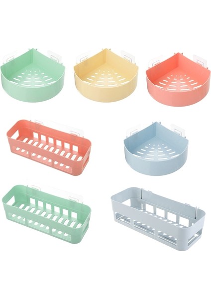 No.4 Tarzı Sektördikdörtgen Banyo Duvara Monte Raflar Yüzer Depolama Duş Asma Sepet Şampuanlık Mutfak Baharat (Yurt Dışından) fiyatları