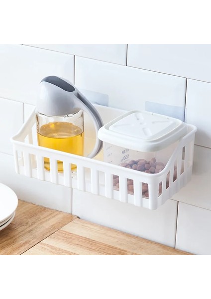 Beyaz Stil 26.5CMX12CMX9CM Banyo Rafı Banyo Yapıştırıcı Depolama Rafı Mutfak Ev Dekorasyonu Köşe Duş Rafı Raf Depolama Rafı Aksesuarları 3 Renk (Yurt Dışından) indirimleri