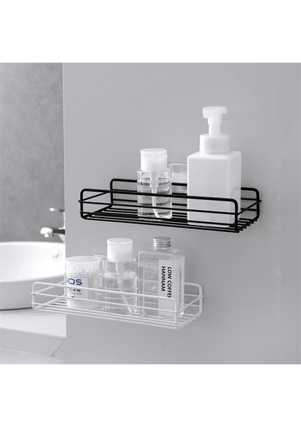 Siyah Stil 26,5X10.5X5CM Duvara Monte Banyo Rafları Yüzer Raf Duş Asılı Sepet Şampuanlık Wc Aksesuarları Mutfak Baharat Depolama Rafı (Yurt Dışından) fırsatları