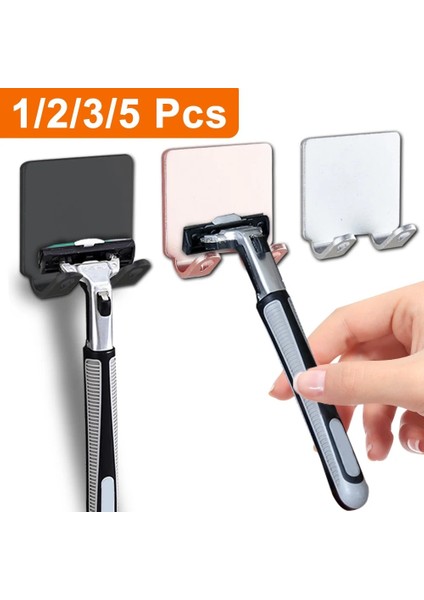 A Tipi Gümüş Stili 1 Bilgisayar Unch Ücretsiz Tıraş Jilet Tutucu Erkekler Jilet Depolama Duş Raf Kanca Duvar Raf Banyo Mutfak Aksesuarları (Yurt Dışından) indirimleri