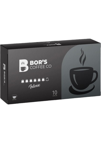 10ADETNESPRESSO Uyumlu Intense Kapsül Kahve