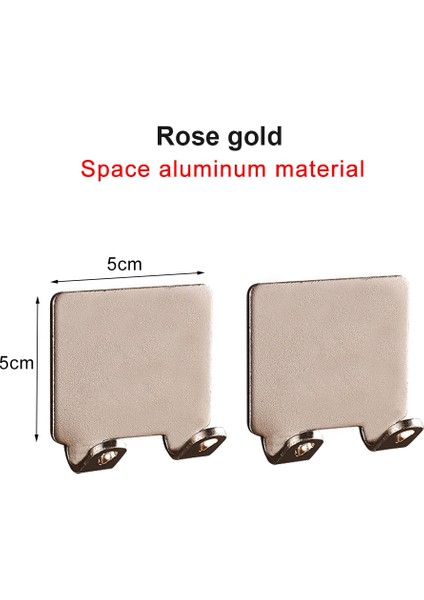 Rose Gold 2 Adet Stil Pcs Punch Ücretsiz Tıraş Jilet Tutucu Erkekler Tıraş Makinesi Depolama Kanca Duvar Raf Banyo Jilet Raf Duvar Mutfak Aksesuarları (Yurt Dışından)