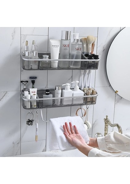 1 Dikdörtgen Stili Terup Duvara Monte Banyo Depolama Rafı Tuvalet Ev Eşyaları Şampuan Rafı Banyo Düzenleyici Köşe Rafları Banyo Aksesuarları (Yurt Dışından) modelleri