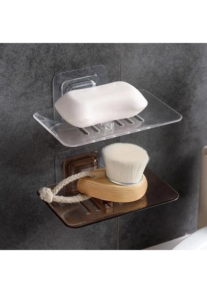No.3 Tarzı 1 Parça Sabun Rafı Sabun Depolama Rafları Rafları Banyo Duş Sabunluk Kılıf Plaka Tepsi Konteyner Emme Sabun Kutusu Saklama Kabı (Yurt Dışından)