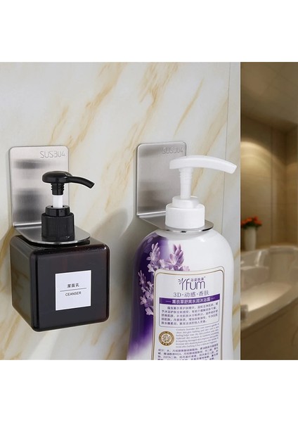 04 A Tutkalsız Stil Gösterisi Olarak Ower Jel Askı Duvara Monte Duş Şişesi Depolama Rafı Banyo Yumruksuz Paslanmaz Çelik Dikişsiz Etiket Güçlü Kancalar (Yurt Dışından) fiyatları