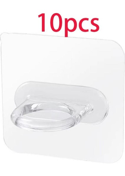 10 Adet Tarzı 7X7CM Çok Fonksiyonlu Yuvarlak Kancalar Güçlü Kendinden Yapışkanlı Duvar Duş Şişe Kancaları Ev Banyo Mutfak Havlusu Için Temizle Depolama Enayiler (Yurt Dışından)