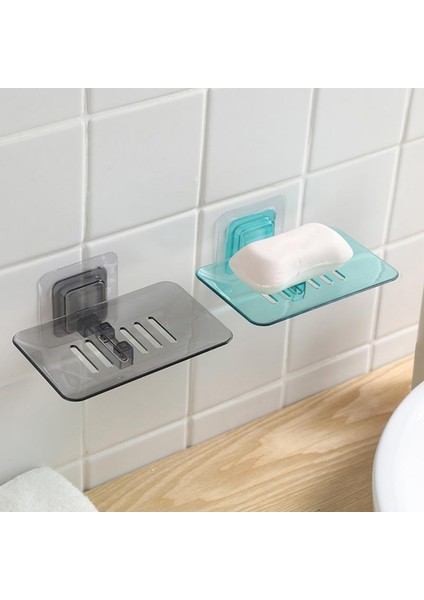 No.1 Tarzı 1 Parça Sabun Rafı Sabun Depolama Rafları Rafları Banyo Duş Sabunluk Kılıf Plaka Tepsi Konteyner Emme Sabun Kutusu Saklama Kabı (Yurt Dışından)