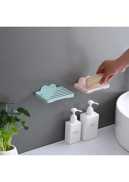 Yeşil Stil Sabun Yemekleri Banyo Duş Sabun Kutusu Bulaşık Depolama Plakası Banyo Düzenleyici Duvara Monte Depolama Rafı Mutfak Asılı Raf U3 (Yurt Dışından) fırsatları