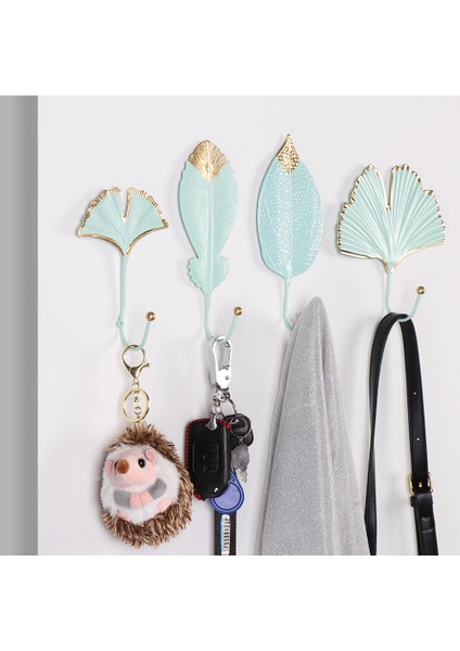 Altın Ben Tarzı 1 Adet Iskandinav Tarzı Ferforje Kanca Basit Yaprak Şekli Asılı Depolama Raf Duvar Askı Banyo Organizasyon Ev Dekorasyon (Yurt Dışından) modelleri