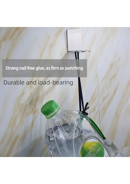 04 A Tutkalsız Stil Gösterisi Olarak Ower Jel Askı Duvara Monte Duş Şişesi Depolama Rafı Banyo Yumruksuz Paslanmaz Çelik Dikişsiz Etiket Güçlü Kancalar (Yurt Dışından) modelleri