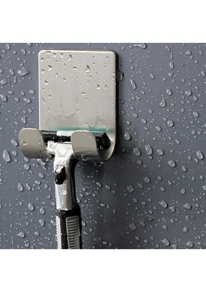 Siyah Stil Paslanmaz Çelik Jilet Braketi Erkek Tıraş Makinesi Tutucu Raf Banyo Jilet Tutacağı Duvar Yapıştırıcı Depolama Kancası Mutfak Banyo (Yurt Dışından) fırsatları