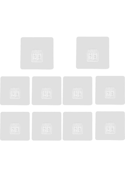 7.8x7.8cm Stili Ev Plastik Kancalar Su Geçirmez Yapışkan Kanca Mutfak Banyo Raf Sticker Yapıştırma Duvar Güçlü Yapışkanlı Kanca Askı (Yurt Dışından)
