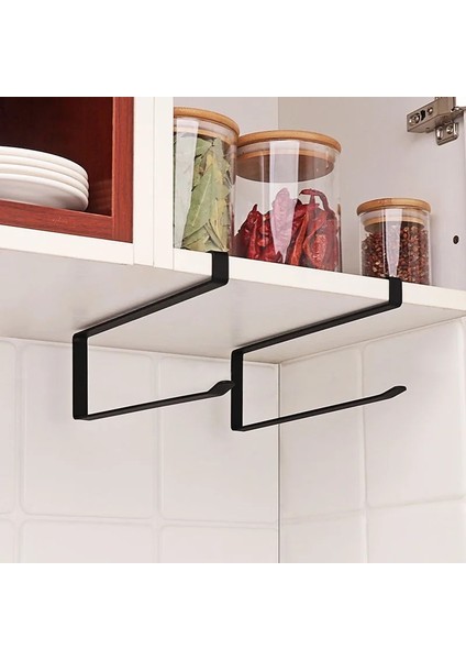 Siyah 13,5X7,8X5CM Stili Mutfak Kapı Dolabı Asılı Kağıt Rulo Havluluk Raf Depolama Rafı Tuvalet Duvara Monte Tuvalet Banyo Organizatör Aksesuarı (Yurt Dışından) fırsatları