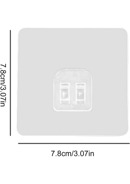 7.8x7.8cm Stili Ev Plastik Kancalar Su Geçirmez Yapışkan Kanca Mutfak Banyo Raf Sticker Yapıştırma Duvar Güçlü Yapışkanlı Kanca Askı (Yurt Dışından)