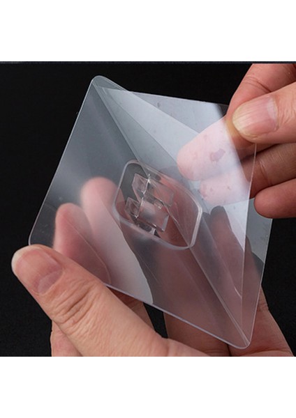 7.8x7.8cm Stili Ev Plastik Kancalar Su Geçirmez Yapışkan Kanca Mutfak Banyo Raf Sticker Yapıştırma Duvar Güçlü Yapışkanlı Kanca Askı (Yurt Dışından)