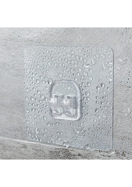 7.8x7.8cm Stili Ev Plastik Kancalar Su Geçirmez Yapışkan Kanca Mutfak Banyo Raf Sticker Yapıştırma Duvar Güçlü Yapışkanlı Kanca Askı (Yurt Dışından)