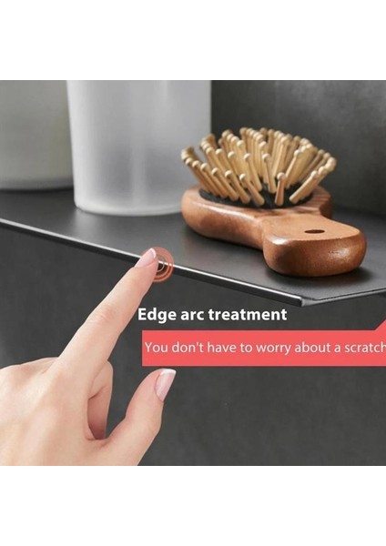 C Stili M Modern Zımbasız Banyo Depolama Rafı Mat Banyo Rafları Mutfak Duvar Rafı Ev Aksesuarları (Yurt Dışından)