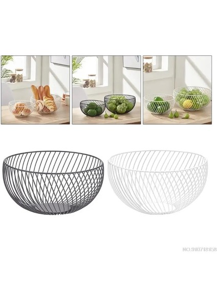 No.6 Tarzı Metal Meyve Sebze Saklama Kaseleri Mutfak Yumurta Sepetleri Tutucu Nordic Minimalism D (Yurt Dışından)