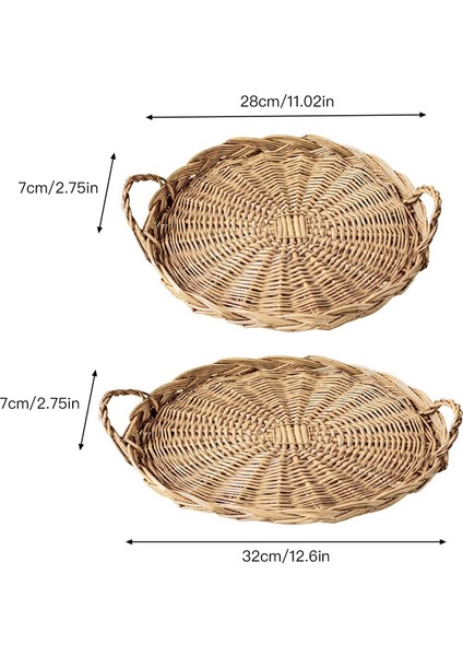 Oval Stil Ekmek Meyve Rattan Depolama Tepsisi Depolama Sepeti Yuvarlak Saklama Sepetleri Tepsi Hasır Sepet Yemek Kahvaltı Teşhir Klasik Yemek Tavası (Yurt Dışından) modelleri
