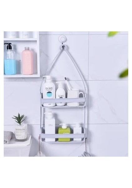 Pembe Tarzı Basit Avrupa Tarzı Mutfak Çift Katmanlı Depolama Rafları Mutfak ve Banyo Rafları Banyo Plastik Raflar Mutfak Depolama (Yurt Dışından) modelleri