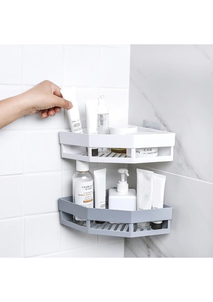 No.3 Tarzı Banyo Köşe Rafları Şampuan Tutacağı Mutfak Depolama Rafı Karışıklık Duş Düzenleyici Duvar Tutucu Ev Aksesuarları (Yurt Dışından) fırsatları