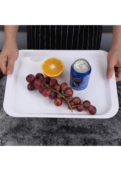 As Picture Shows Kaymaz Restoran Plastik Tepsi Dikdörtgen Çok Fonksiyonlu Mutfak Depolama Tepsisi Meyve Ekmek Tatlı Yemek Tepsisi Depolama Malzemeleri (Yurt Dışından) modelleri