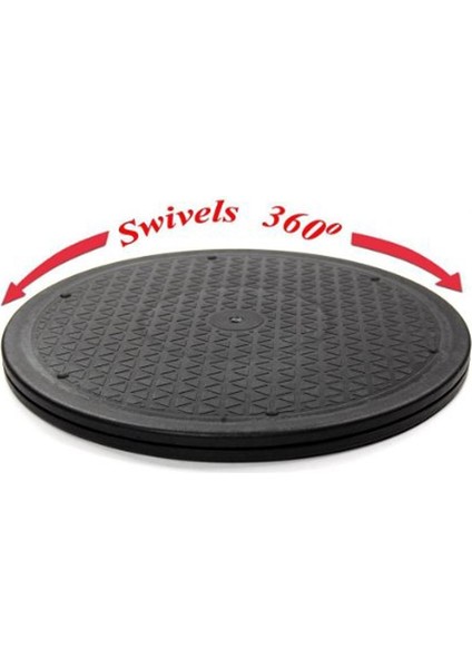 Kaymaz Döner Tabla Stili 12 Inç Ağır Hizmet Döner Döner Çelik Bilyalı Rulmanlar Monitör Tv Için Stand Turntable Tembel Susans Siyah Yuvarlak Şekil (Yurt Dışından)