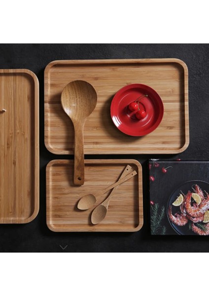 B 28X19CM Tarzı Ahşap Bambu Servis Tepsisi Çay Bardağı Tabağı Tepsileri Meyve Tabağı Depolama Palet Plakası Dekorasyon Japon Gıda Dikdörtgen Plaka (Yurt Dışından) modelleri