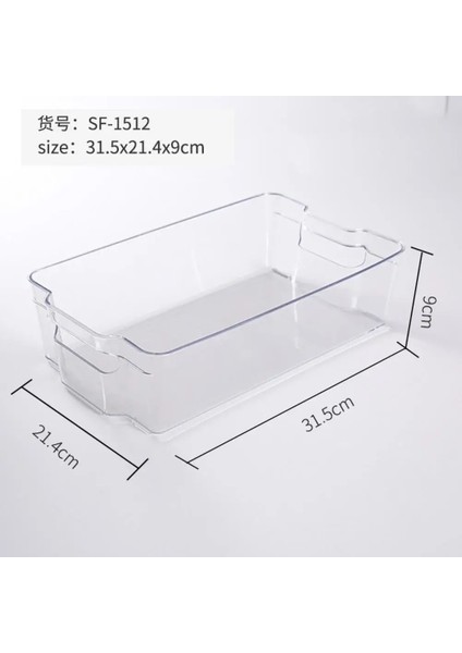 No.2 Tarzı Çok Mutfak Buzdolabı Dondurucu Space Saver Organizatör Ev Gıda Şeffaf Plastik Organizatör Konteyner Buzdolabı Saklama Kutuları (Yurt Dışından)