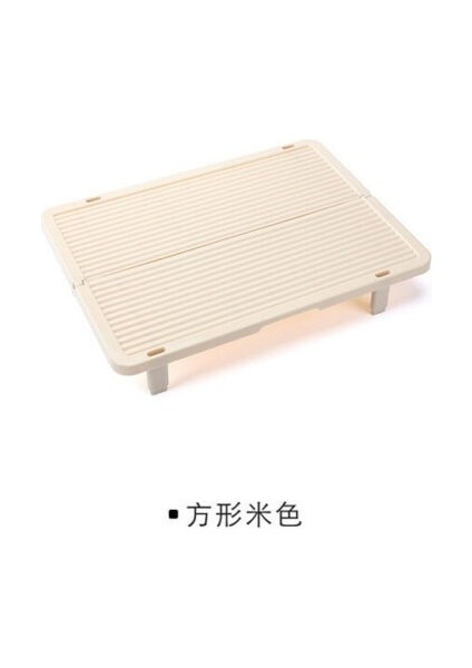 Kare Kayısı Renk Stili Dikdörtgen Yuvarlak Katlanabilir Gıda Tepsisi Erişte Köfte Perde Çatal Tepsileri Drenaj Rafı Mutfak Çanak Depolama Malzemeleri (Yurt Dışından)