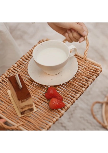 80A Stili Rattan Depolama Tepsisi Akşam Yemeği Kahve Kahvaltı Servis Ekmek Tepsisi Yuvarlak Dikdörtgen El Dokuma Saplı Yemek Sepeti Ev Dekorasyonu (Yurt Dışından) indirimleri