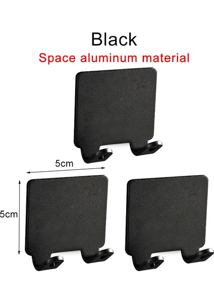 Siyah 3 Adet Tarzı Punch Ücretsiz Tıraş Jilet Tutucu Erkekler Tıraş Makinesi Depolama Kanca Duvar Raf Banyo Jilet Raf Duvar Mutfak Aksesuarları (Yurt Dışından)