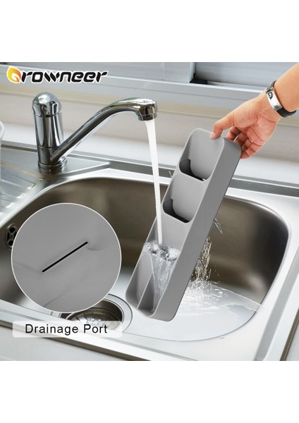 Baharatlık Gri Stil Çatal Bıçak Saklama Kutusu Tepsi Bıçak Tutucu Sofra Organizatör Kaşık Çatal Çekmece Saklama Kutusu Plastik Konteyner Bıçak Blok Tutucu (Yurt Dışından) modelleri