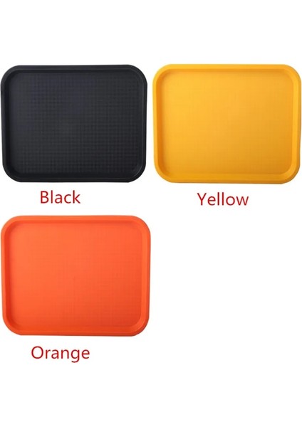 Kahverengi 46X35.5X2.3 Stili Abs Kaymaz Plastik Tepsi Kahverengi Kırmızı Yeşil Sarı Renk Plastik Tabak Meyve Tepsisi Restoran Yılan Bar Çay Kek Ekmek Yemek Tabağı (Yurt Dışından)