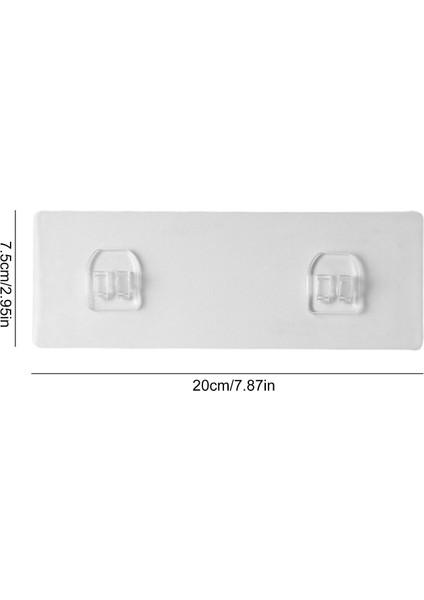 20X7.5CM Tarzı Ev Plastik Kancalar Su Geçirmez Yapışkan Kanca Mutfak Banyo Raf Sticker Yapıştırma Duvar Güçlü Yapışkanlı Kanca Askı (Yurt Dışından)