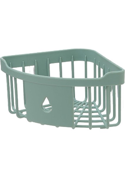 Yeşil Stil Plastik Banyo Raf Düzenleyici Snap Up Köşe Caddy Banyo Köşe Rafı Duş Depolama Duvara Monte Tutacağı Şampuan Tutacağı (Yurt Dışından)